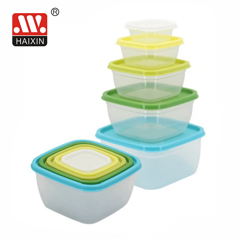 Bpa Free 5 PCS Keep Food Fresh Meal Prep Lunch Box Glass Food Storage Container Set With Airtight Lid