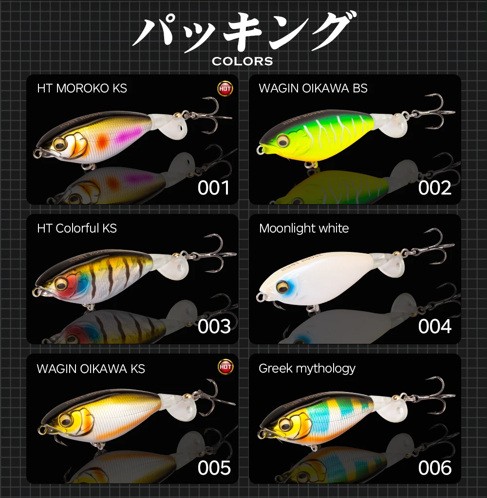 Hot Selling Floating Topwater Fishing Lures For Trout Whopper Popper