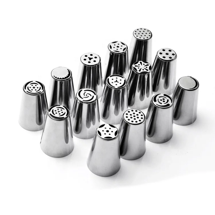 304 stainless steel flower mounting mouth rose bouquet flower mounting mouth baking tool cake Decorating Nozzle Tips
