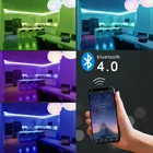 Led Strip Rgb USB Bluetooth APP LED Strip Light RGB .40key IR Remote Control .Sync With Music For TV And PC