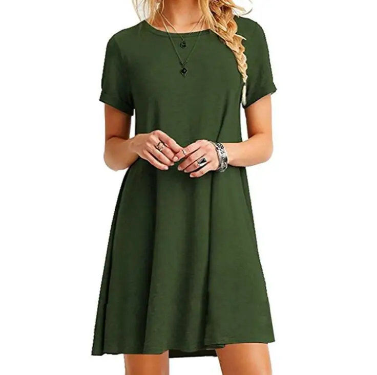 Popular Fashion Casual Women Mini Dress 