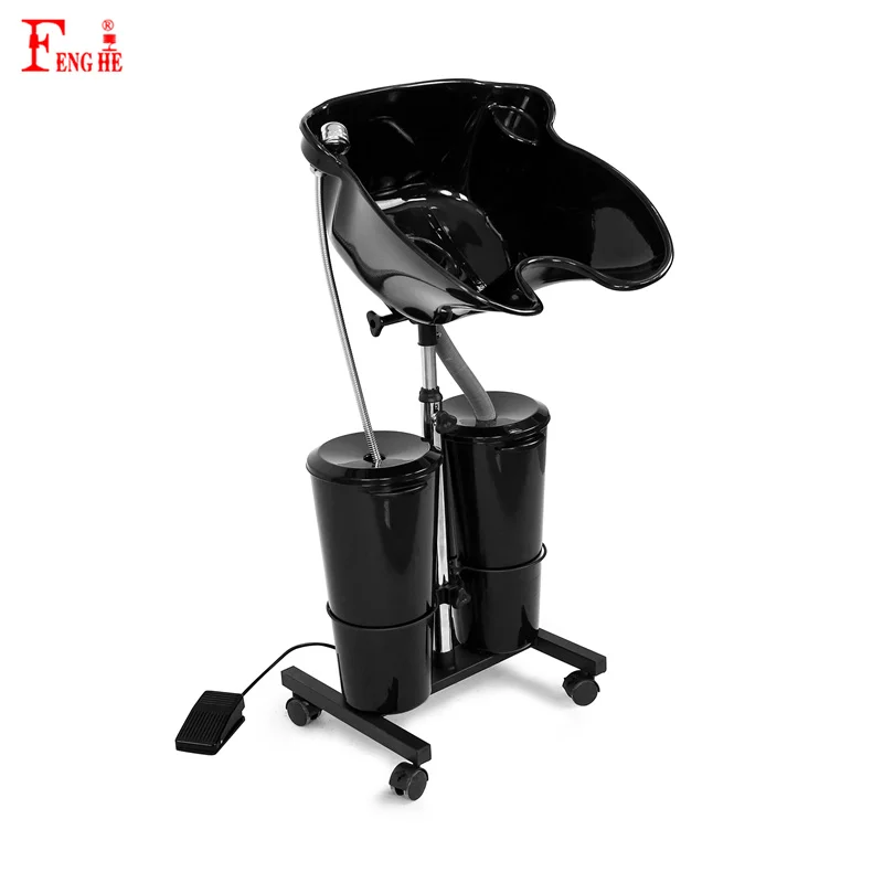 mobile wash shampoo basin salon equipment portable shampoo bowl with water tank