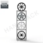 Shop Wheel Display Rack Car Shop Steel 22 Inch Car Rim Display Stand Rack Wheel Rack
