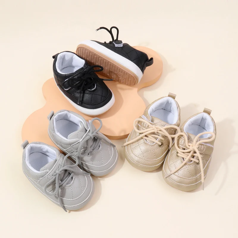 Hot Selling Toddler Baby Sport Shoes Soft TPR Outsole Prewalkers Autumn Season Light Weight Anti-Slip Features for Boys Walking manufacture