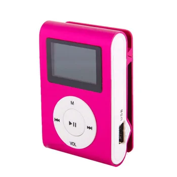 Accesorios Para Celulares Bf MP3 Video Player Mini Clip MP3 Player Sports MP3 Music Player With LCD Screen