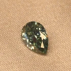 Green Diamond Lab Grown HPHT Vvs Pear Cut Fancy Intense Blue Green Diamond For Sale