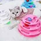 Toy Hot Sale Funny 4 Layers Interactive Turntable Circle Track Plastic Disk Moving Balls Car Toy