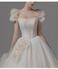 Wedding Dress High Quality Civil Wedding Gowns Long Sleeve Dress Bridal Plus Size Mermaid Satin Bridal Gown