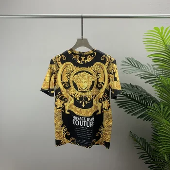 Summer new short sleeved T-shirts for both men and women, European and American trendy 3D digital printing, high-quality