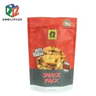 Bag Biscuit Aluminum Plastic Bags Custom Design Food Grade Aluminium Bag Stand Up Zipper Bag Plastic Pouch For Biscuit