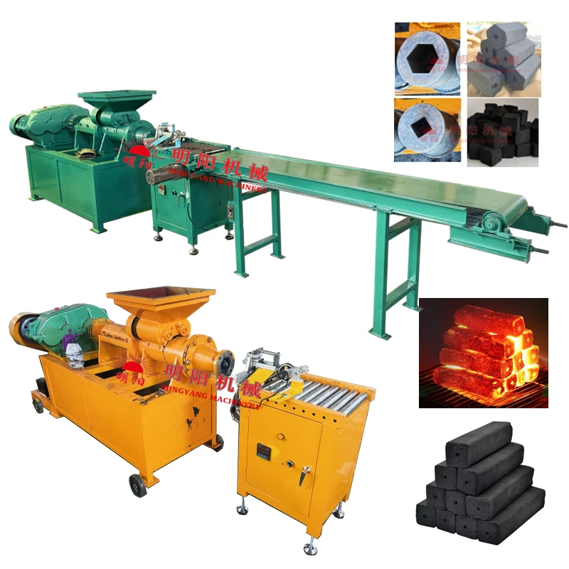 Charcoal briquette machine