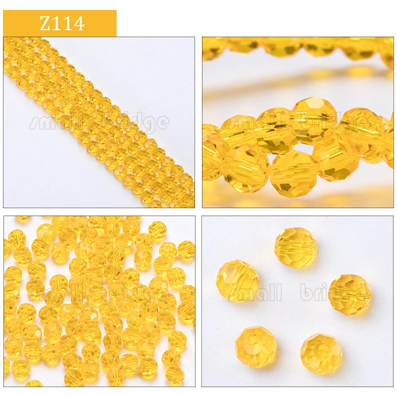 product 3 4 6 8mm austria round facet crystal beads for jewelry making bracelet diy accessories glass spacer loose beads-42