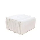 Factory Cotton Custom Logo Factory Supply White Face Towel 100% Cotton 32x32cm Hotel Wash Close