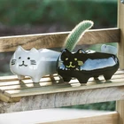 Pot Plant Pots Plant Pot Small Creative Mini Flower Pot Ceramic Animal Cat Shape Small Succulent Plant Pots
