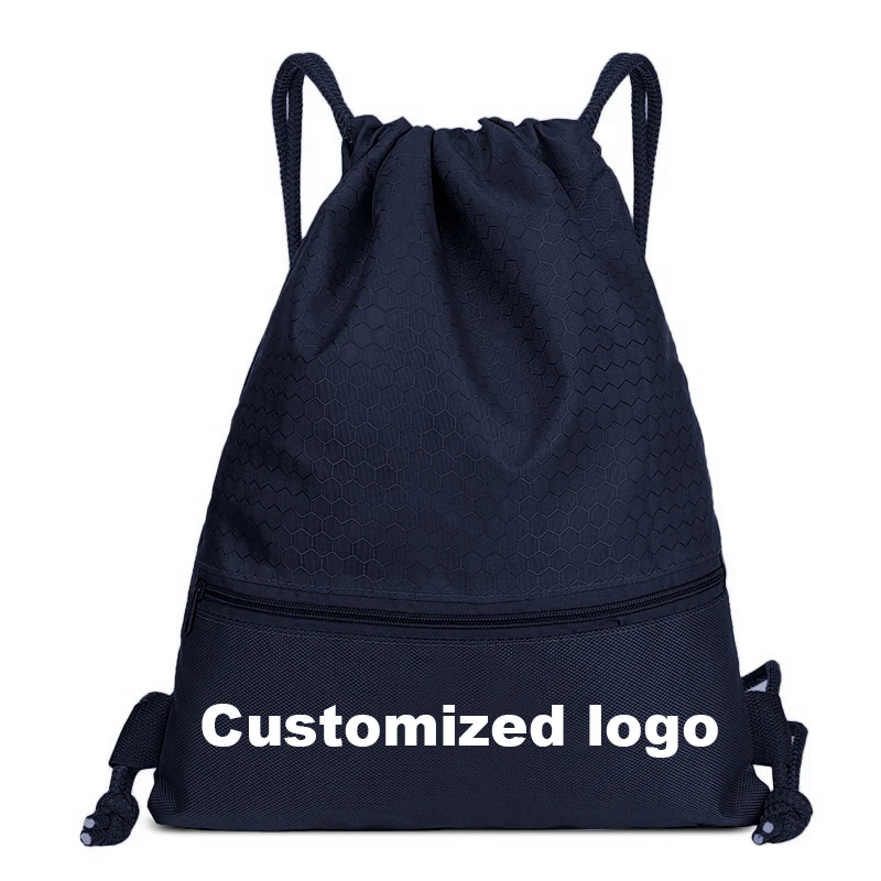 Sports Thicken Drawstring Belt Riding Backpack Gym Drawstring Shoulder Shoes Clothes Waterproof Storage Bag