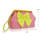 Clutch Bag Bag Lovely Sweet Bowknot Clutch Small Beautiful Custom Canvas Makeup Bag