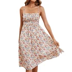 Dresses Party Dress Dresses Elegant Casual Dresses Love Roses Party Dress Floral Lace Up Sleeveless Backless Cami Dress