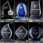 Award Crystal Sports Customized Champion Second Third Place Award Crystal Trophy