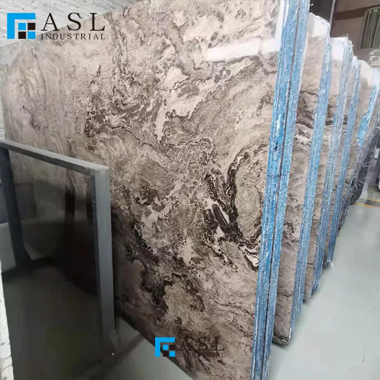 Moon Valley manufacturers direct gray marble natural imported stone custom background wall staircase