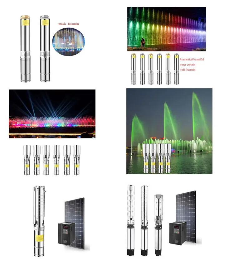 OEM 400W DC24V Submersible Fountain Pump Stainless Steel Good Quality Water Fountain DMX Pump supplier