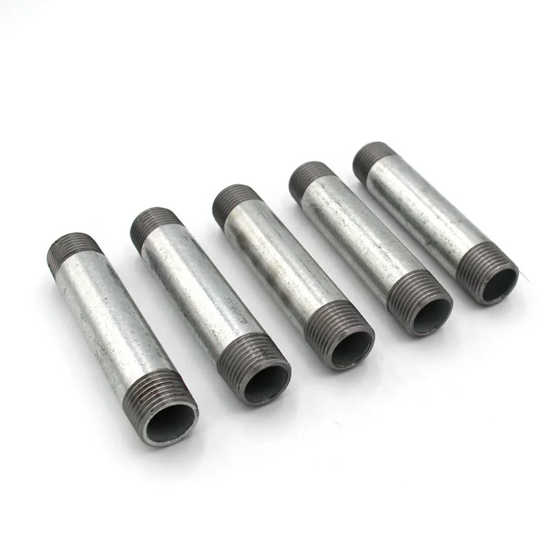 Industrial Steel Male Gi Thread Npt Bsp Customize Size Double