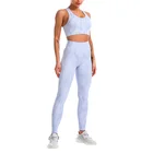 Clothing 2021 Hot Sale Yoga Clothing Suit Female Blue Print Fitness Clothing Fashion Hip-lifting Yoga Suit