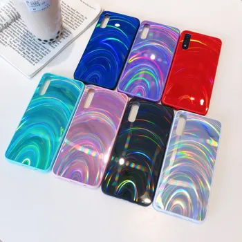 2022 new fashion acrylic TPU phone cover for Samsung and Iphone series for laser colorful rainbow iphone 7-13 s21 s22 ultra case