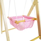 Kid Toy Furniture Factory Price Swing For Dolls Swing Wood Doll Accessories Kid Toy Doll's Backyard Furniture