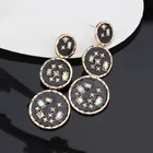 Earrings Diamond Amazon Retro Court Style Earrings Oil Dripping Star Rings Diamond Earrings