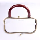 Metal Bag Clutch Karwo Retro Bronze Purse Frame Metal Vintage Pattern Clasp Bag Sewing Clutch Handbag Making