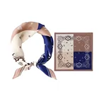 Silky Silk Square Chinese Supply Silky Smooth Easy To Match Satin Silk Scarf Square
