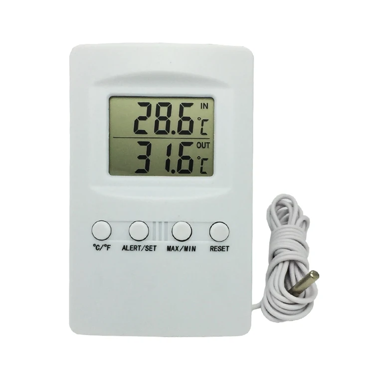 Indoor Outdoor Car LCD Digital Display Room Temperature Meter/Thermome QJY 
