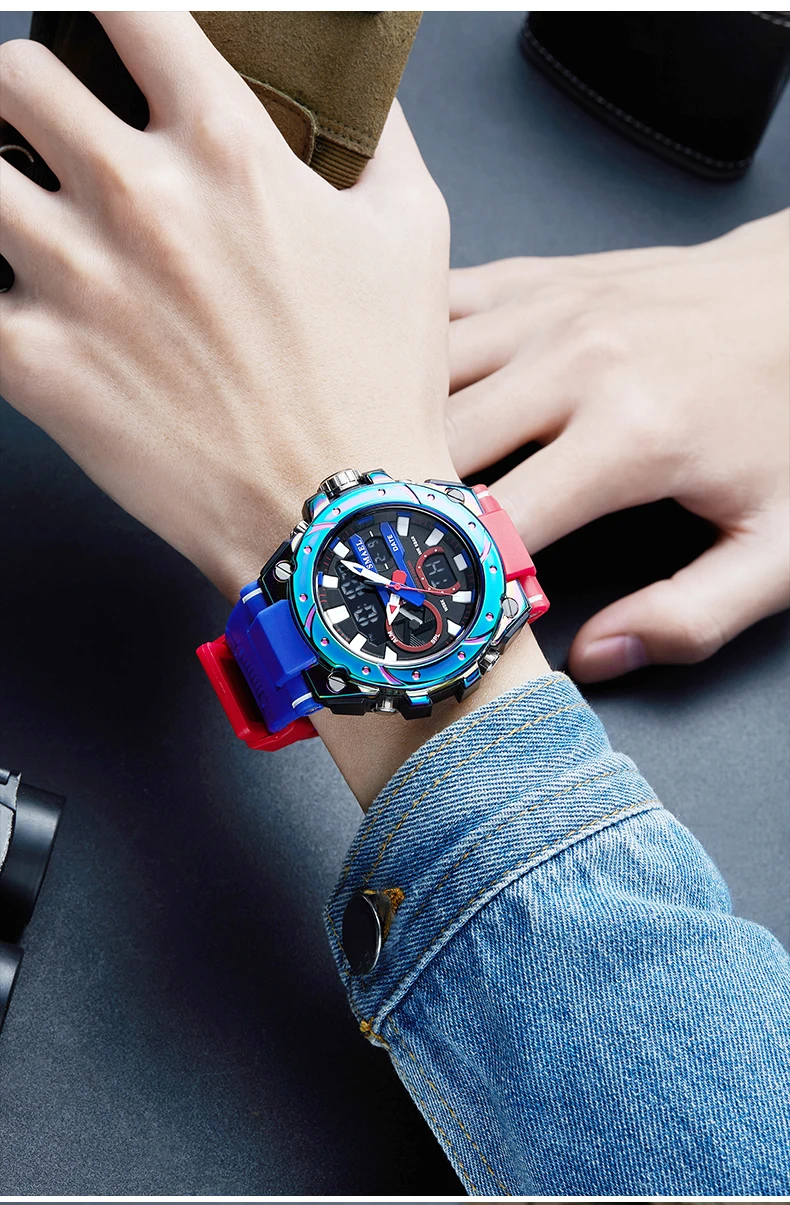 Smael Stopwatch Watches For Men Luxury Brand Digital Chronograph