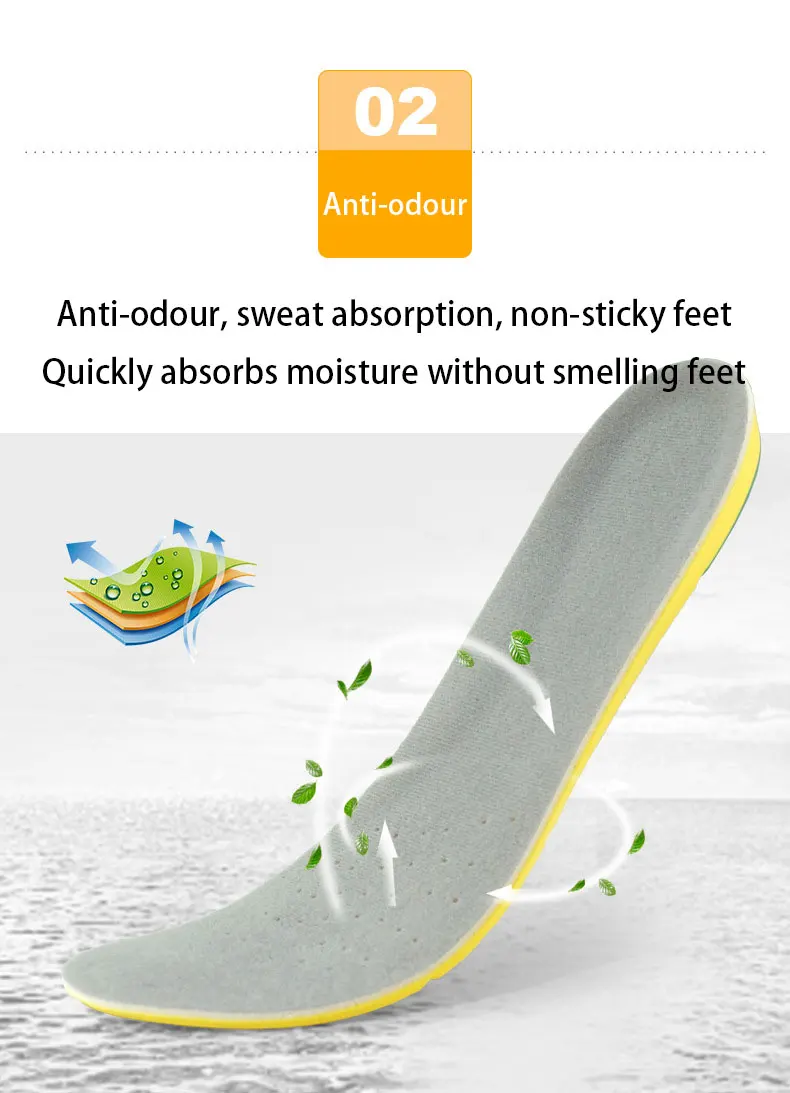 High Elastic Shock-Absorbing Sports Insoles for Men & Women High Elastic Shock-Absorbing Sports Insoles for Men & Women