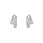 925 Silver Hoop Earrings Lilliana 925 Sterling Silver Jewelry Classic CZ Pear Shape Hoop Earrings Wedding Jewelry 2022