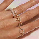 Jewelry Sterling Silver Silver DUBAI Jewelry 925 Sterling Silver Adjustable Pave Open Nailed Ring Women