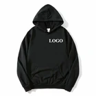 100% Hoodies Fashion Custom Solid Color Blank Oversized Plain Pullover 100% Cotton Mens Sweatshirts Hoodies