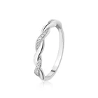 Engagement Wedding Fashion Gold Plated Jewelry 925 Sterling Silver Ring