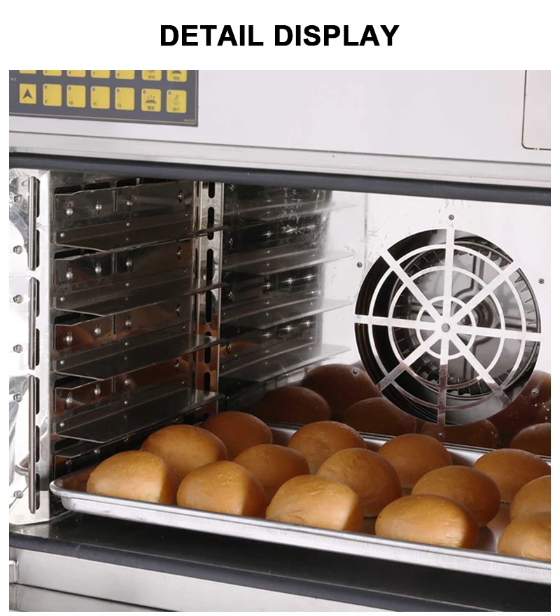 5 Trays Stainless Steel Bread Electric Industrial Convection Ovens