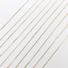 9k 18k 9K 14K 18K Real Gold Cross Chain Necklace Wholesale Solid Gold Cable Cross Chain Women Jewelry