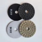 Diamond 4Inch 100mm Wet Resin Diamond Buff Polishing Pads For Granite Concrete