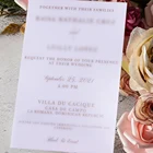 Card Wholesale Custom Luxury Design Invitation Card 2mm Acrylic Wedding Invitation Card