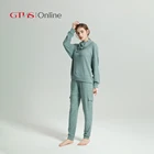 Modal Dress OEM Modal Spandex Long Sleeve Pajamas Dress Wholesale Custom Women Lingerie Night Wear