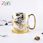 Coffee Good Energy Saving Europe Style Creative Gift Gold Coffee Cup Luxury European Cups