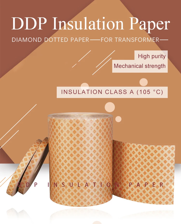 class f high voltage electrical motor insulation paper DDP diamond dotted paper