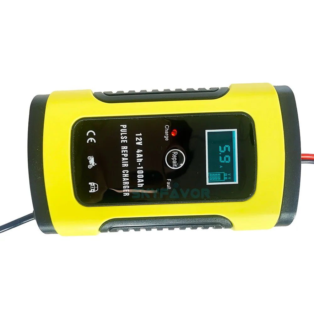 Factory price 12v 5a lead acid battery charger 12 volt 5 amp deep cycle gel agm arm automatic pulse repair battery charger