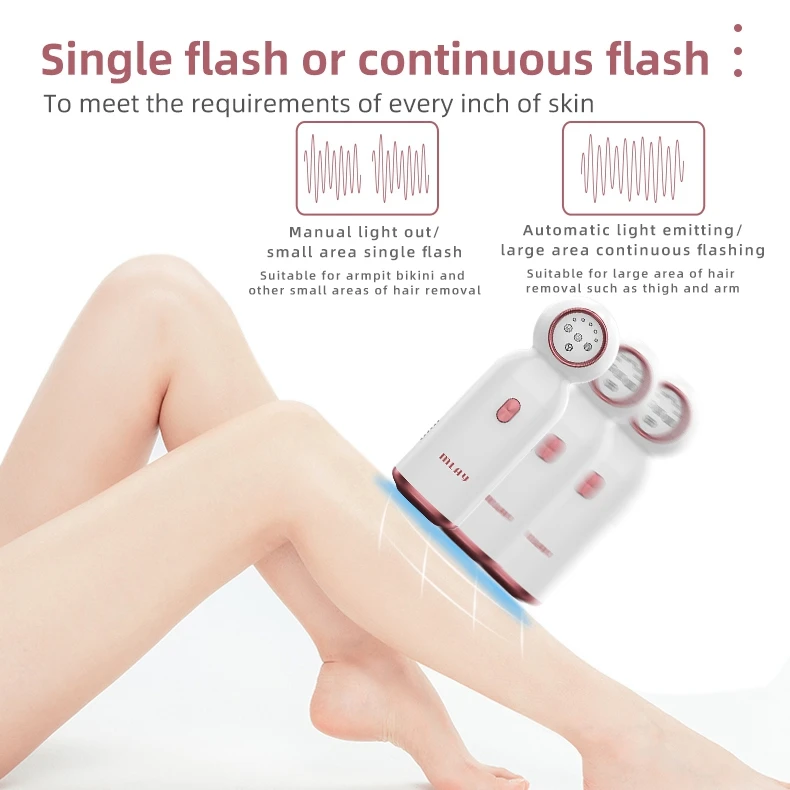 High Quality Guangdong Pulsed Light Depilator IPL for Home Use Hair Removal Device with UK Plug Factory Supplied
