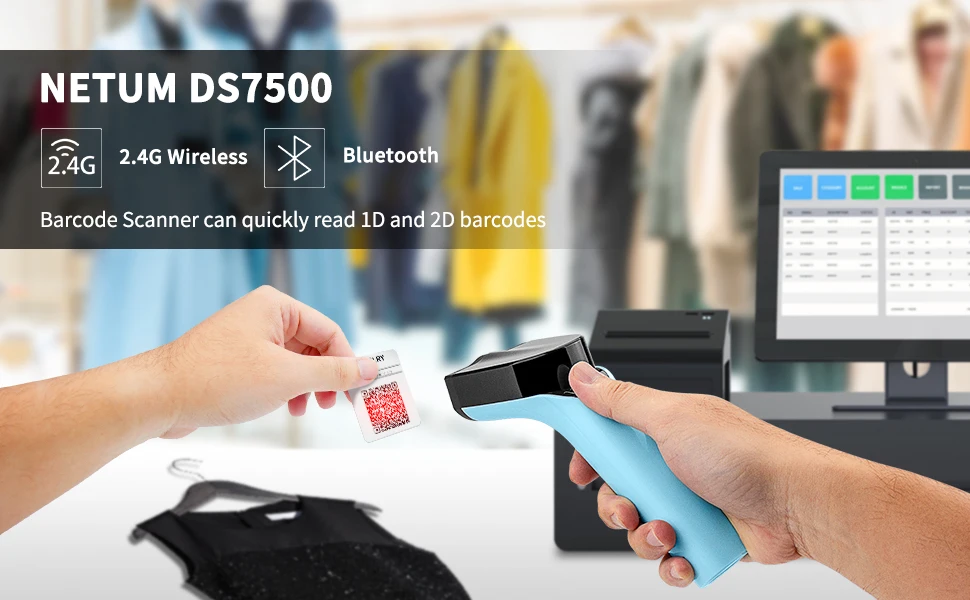 2D Wireless Barcode Scanner