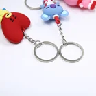Keychains Wholesale Customized Promotion Gift 3d Soft Pvc Rubber Keychains Pendant Custom Logo Cartoon Manufacture