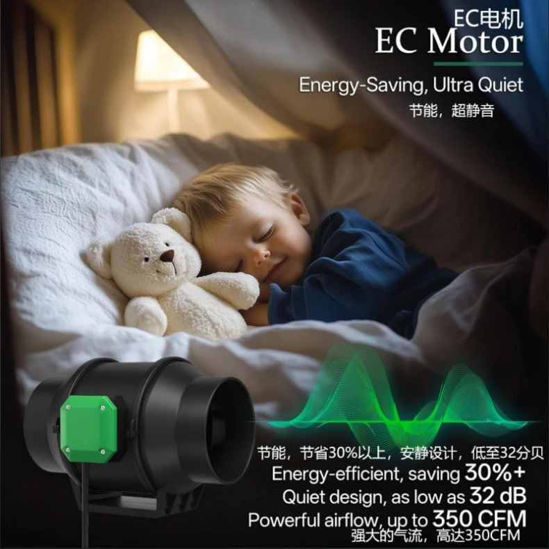 Inline Duct Fan, Electric Power, A.C. Source - detail 8